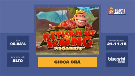 kong soldi veri|Gioca A Return Of Kong Megaways Con Soldi Veri .